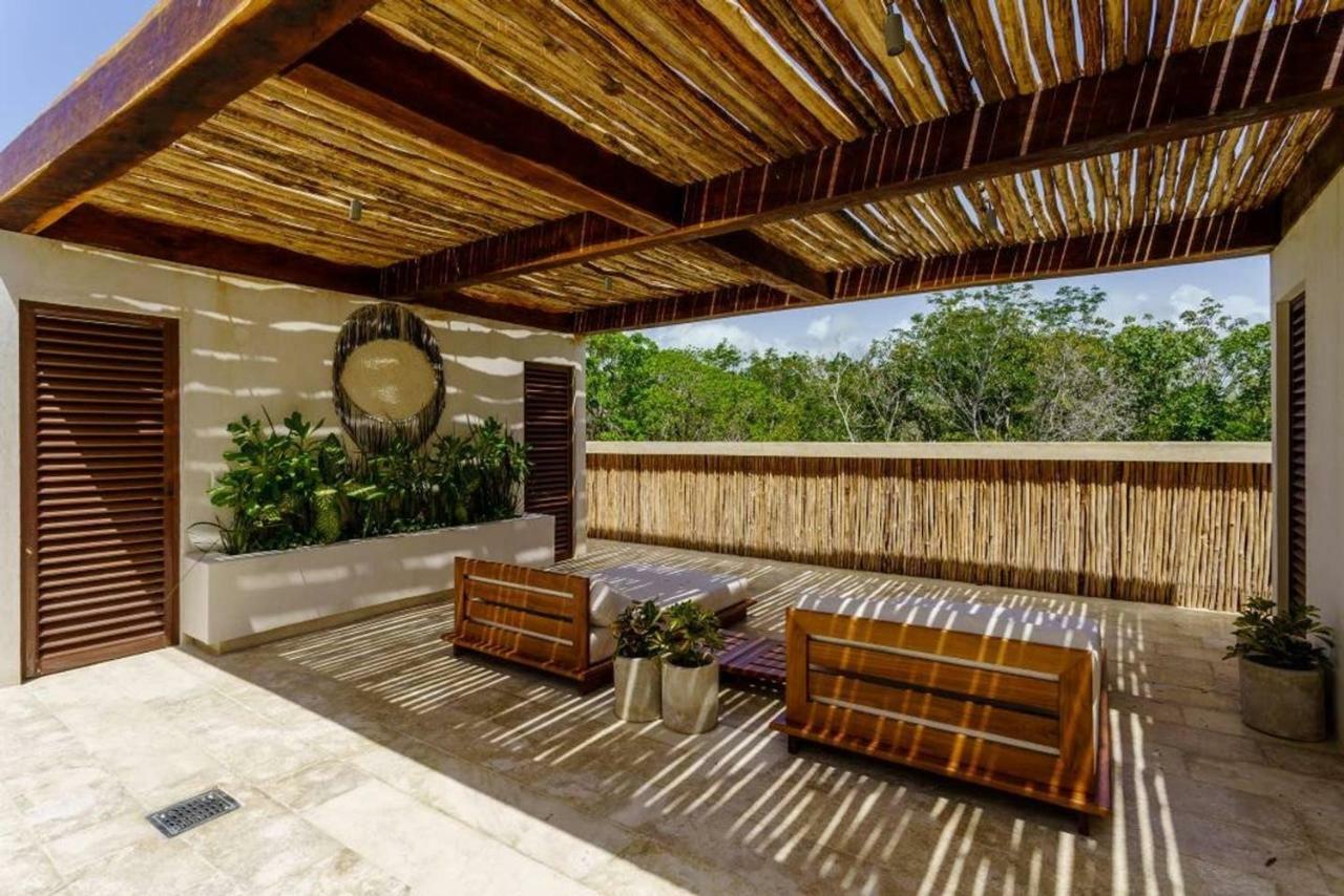 Jungle Luxury In Private Residential Area & Stunning Rooftop By Stella Rentals Тулум Экстерьер фото