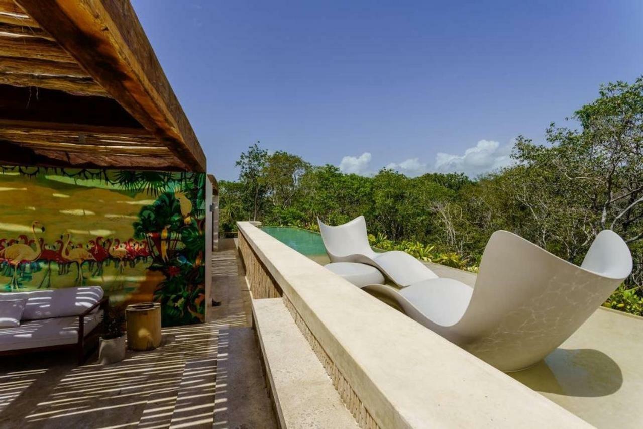 Jungle Luxury In Private Residential Area & Stunning Rooftop By Stella Rentals Тулум Экстерьер фото